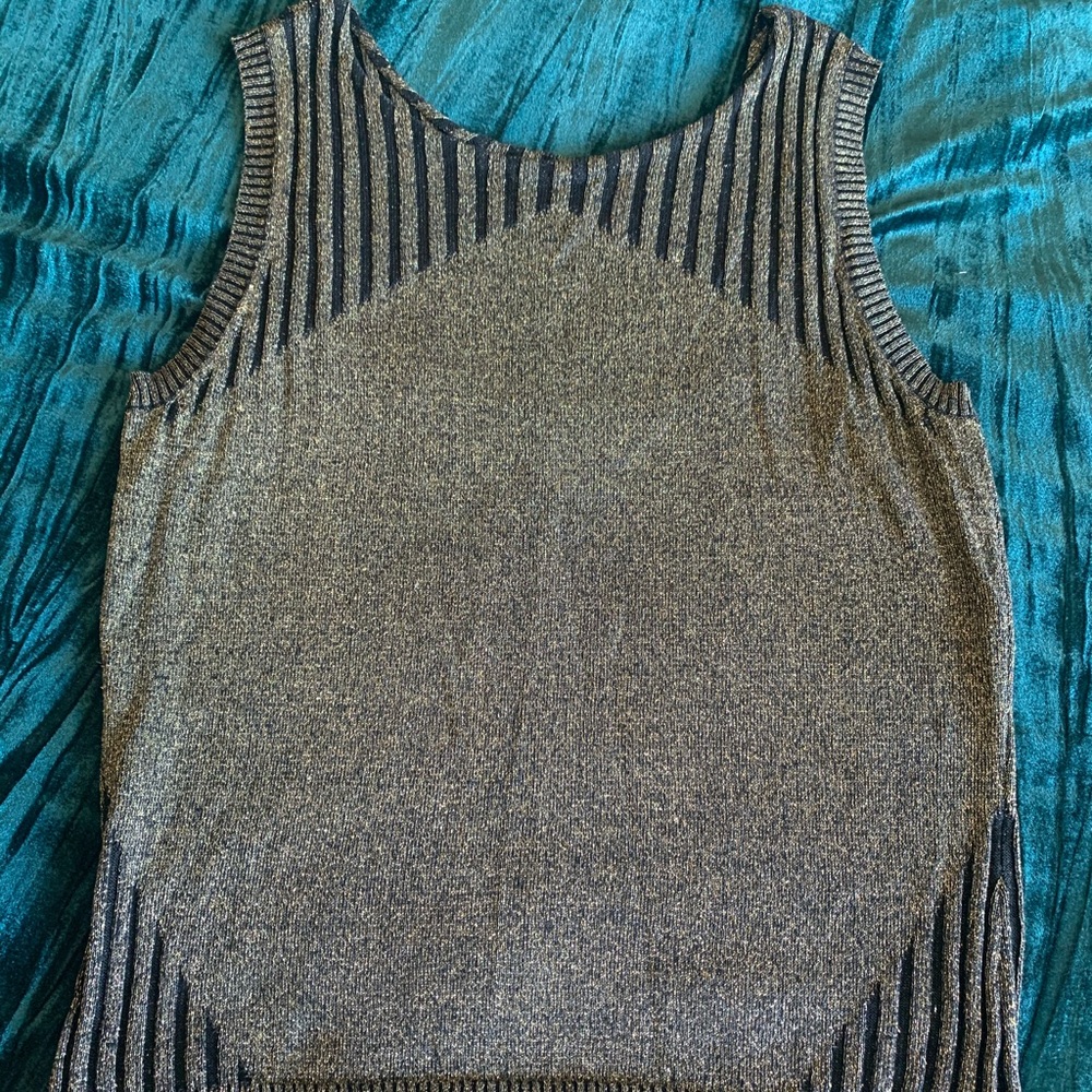 Black & Gold Date Night Top